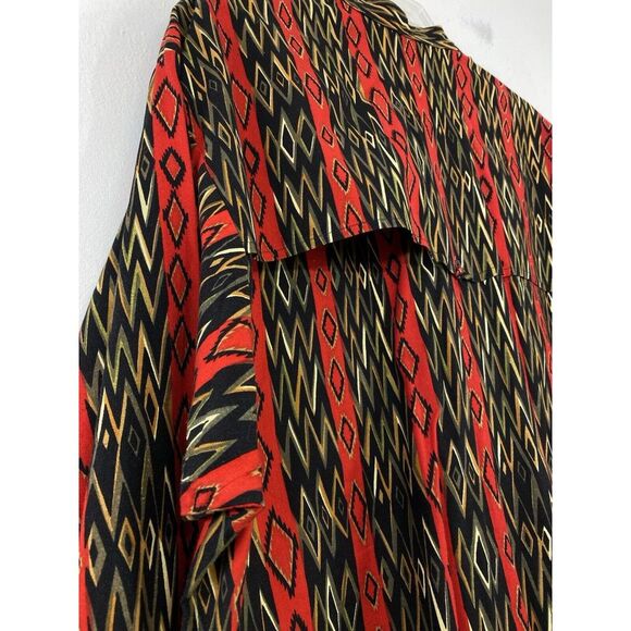 Vtg Panhandle Slim Western Shirt Men's Medium Aztec Southwestern‎ All Over Print - Picture 6 of 12